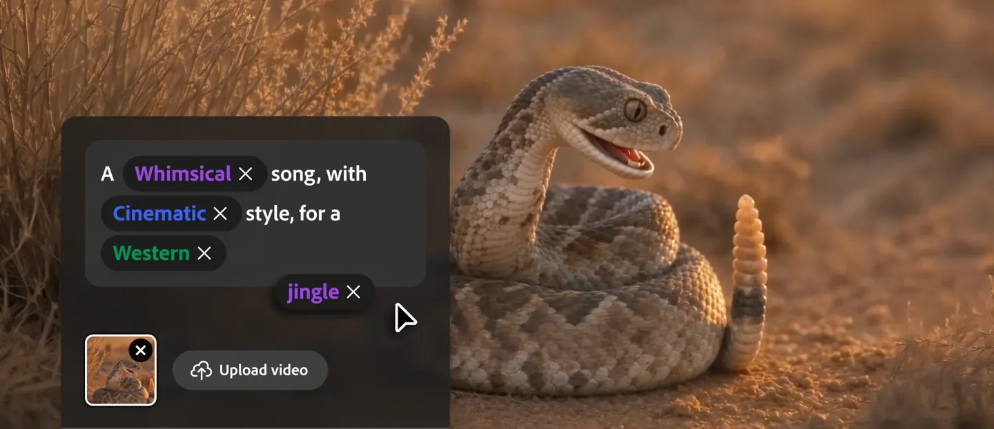 Adobe Firefly 扩充 AI 音频服务：可生成音乐、配音和音效