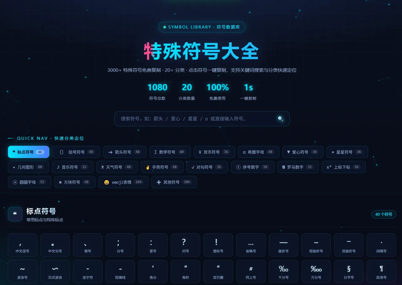特殊符号大全